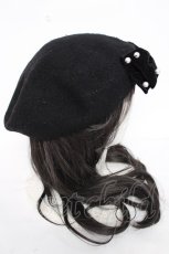 画像4: m petit by misako / AMリボンBベレー 57.5cm 中黒 Y-26-07-23-018-LO-AC-SZ-ZY (4)