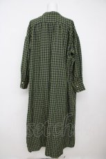 画像2: axes femme / チェック柄シャツワンピース M グリーン Y-26-07-23-046-AX-OP-SZ-ZY (2)