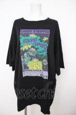 画像1: Candy Stripper / バーガーショップキャンディBIG Tシャツ  黒 Y-26-07-24-073-PU-TO-SZ-ZY (1)