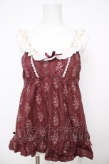 画像1: Kurumi Collaboration / Fairy's Bouquet ヴィンテージローズシリーズベビードール M ワイン Y-26-07-24-074-LO-TO-SZ-ZY (1)