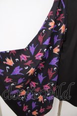 画像3: NieR Clothing / 着物風袖ブロッキングシャツ【折鶴】 F 黒 Y-26-07-24-080-PU-BL-SZ-ZY (3)
