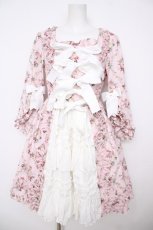 画像1: AND ROMEO / ロココ薔薇のドレス アンティークフリルクラシックワンピ  ピンク Y-26-07-24-087-LO-OP-SZ-ZY (1)