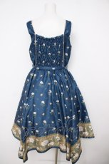 画像2: axes femme / Mulhouse Collection フラワーパネル柄イレヘムワンピース M 紺 Y-26-07-24-089-AX-OP-SZ-ZY (2)