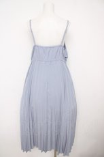 画像2: axes femme / プリーツキャミワンピース M サックス Y-26-07-24-092-AX-TO-SZ-ZY (2)