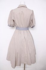 画像2: axes femme / スカーフ切替シャツワンピース M ベージュ Y-26-07-24-095-AX-OP-SZ-ZY (2)