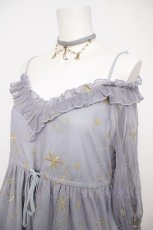 画像3: To Alice / 星座刺繍チュールワンピースセット S グレー Y-26-07-24-108-LO-OP-SZ-ZY (3)