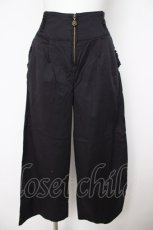 画像1: axes femme / ハイウエストZIPワイドパンツ M 黒 Y-26-07-24-122-AX-PA-SZ-ZY (1)