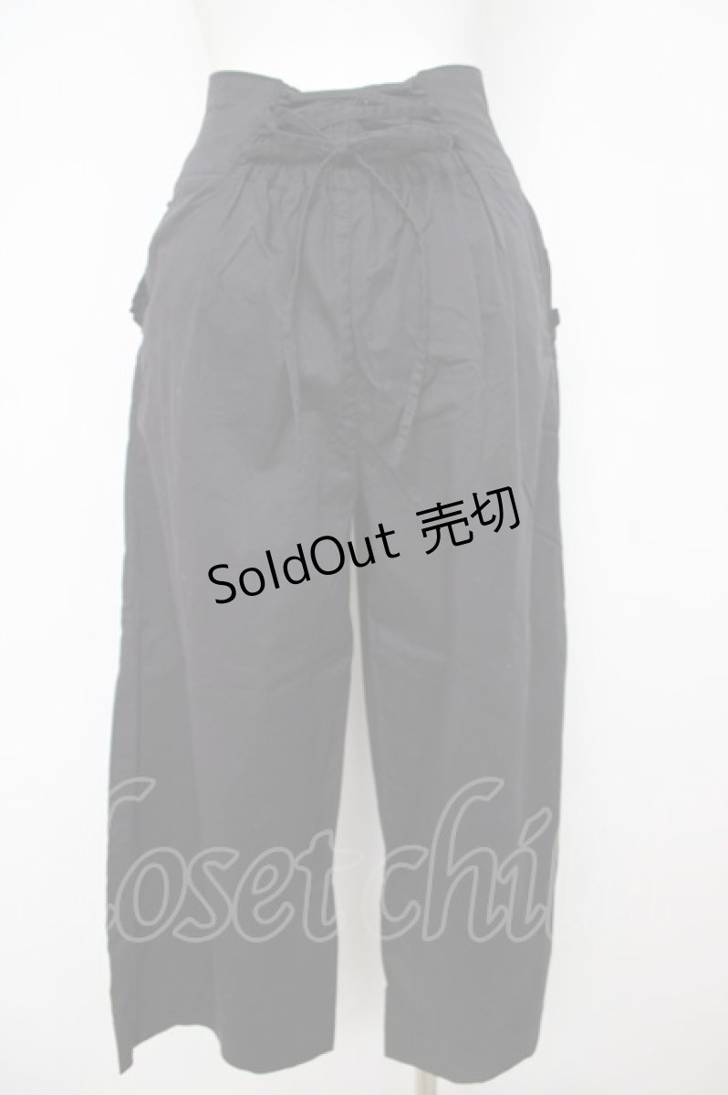 画像2: axes femme / ハイウエストZIPワイドパンツ M 黒 Y-26-07-24-122-AX-PA-SZ-ZY (2)