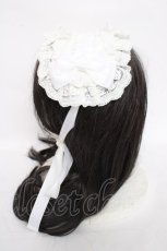 画像2: ATELIER PIERROT / 編み上げヘッドドレス  白 Y-26-07-24-015-EL-AC-SZ-ZY (2)