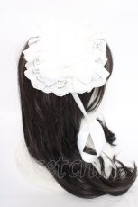画像3: ATELIER PIERROT / 編み上げヘッドドレス  白 Y-26-07-24-015-EL-AC-SZ-ZY (3)