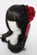 画像1: ATELIER PIERROT / 薔薇レースカチューシャ  レッド Y-26-07-24-018-EL-TO-SZ-ZY (1)