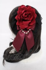 画像2: ATELIER PIERROT / 薔薇レースカチューシャ  レッド Y-26-07-24-018-EL-TO-SZ-ZY (2)