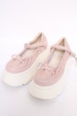 画像1: m petit by misako / AMレースバレエシューズ L ピンク Y-26-07-24-022-LO-SH-SZ-ZY (1)