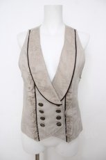 画像1: axes femme POETIQUE / レースフリルベスト M ベージュ Y-26-07-24-029-AX-TO-SZ-ZY (1)