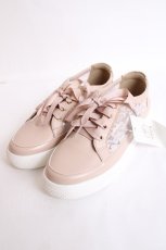 画像1: axes femme / レース切替フラットスニーカー L ピンク Y-26-07-25-021-AX-SH-SZ-ZY (1)