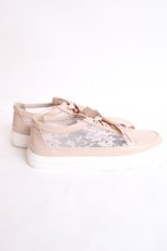 画像4: axes femme / レース切替フラットスニーカー L ピンク Y-26-07-25-021-AX-SH-SZ-ZY (4)