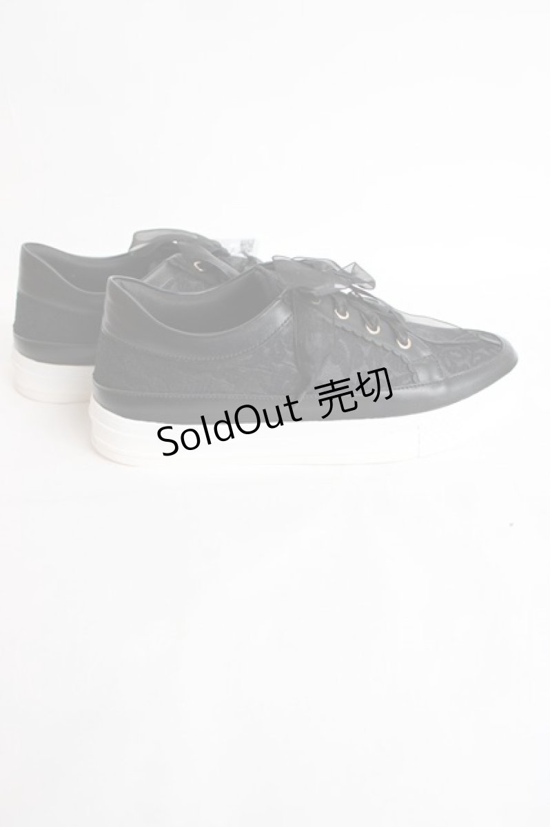 画像4: axes femme / フェミニンレーススニーカー L 黒 Y-26-07-25-022-AX-SH-SZ-ZY (4)