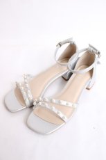 画像1: axes femme / パールストラップサンダル L シルバー Y-26-07-25-027-AX-SH-SZ-ZY (1)