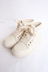 画像1: axes femme / 折り返しレーススニーカー L キナリ Y-26-07-25-030-AX-SH-SZ-ZY (1)