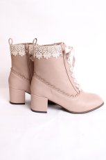 画像4: axes femme / レースアップショートブーツ L ピンク Y-26-07-25-032-AX-SH-SZ-ZY (4)
