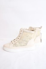 画像2: axes femme / レースハイカットスニーカー L 白 Y-26-07-25-037-AX-SH-SZ-ZY (2)