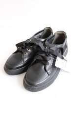 画像1: axes femme / レース切替フラットスニーカー L 黒 Y-26-07-25-042-AX-SH-SZ-ZY (1)
