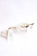 画像2: axes femme / レース切替フラットスニーカー L 生成り Y-26-07-25-044-AX-SH-SZ-ZY (2)
