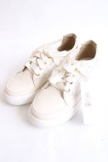 画像1: axes femme / レース切替フラットスニーカー L 生成り Y-26-07-25-045-AX-SH-SZ-ZS (1)