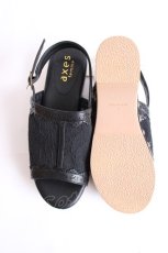 画像5: axes femme / レースサボサンダル L 黒 Y-26-07-25-052-AX-SH-SZ-ZY (5)