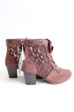 画像4: axes femme / チュールレースアップブーツ L 茶 Y-26-07-25-058-AX-SH-SZ-ZY (4)