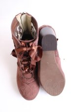 画像5: axes femme / チュールレースアップブーツ L 茶 Y-26-07-25-058-AX-SH-SZ-ZY (5)
