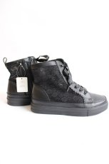 画像4: axes femme / レースハイカットスニーカー L 黒 Y-26-07-25-060-AX-SH-SZ-ZY (4)