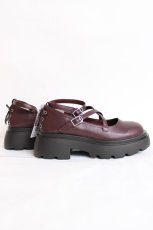 画像4: axes femme / 厚底クロスストラップシューズ L ワイン Y-26-07-25-006-AX-SH-SZ-ZY (4)