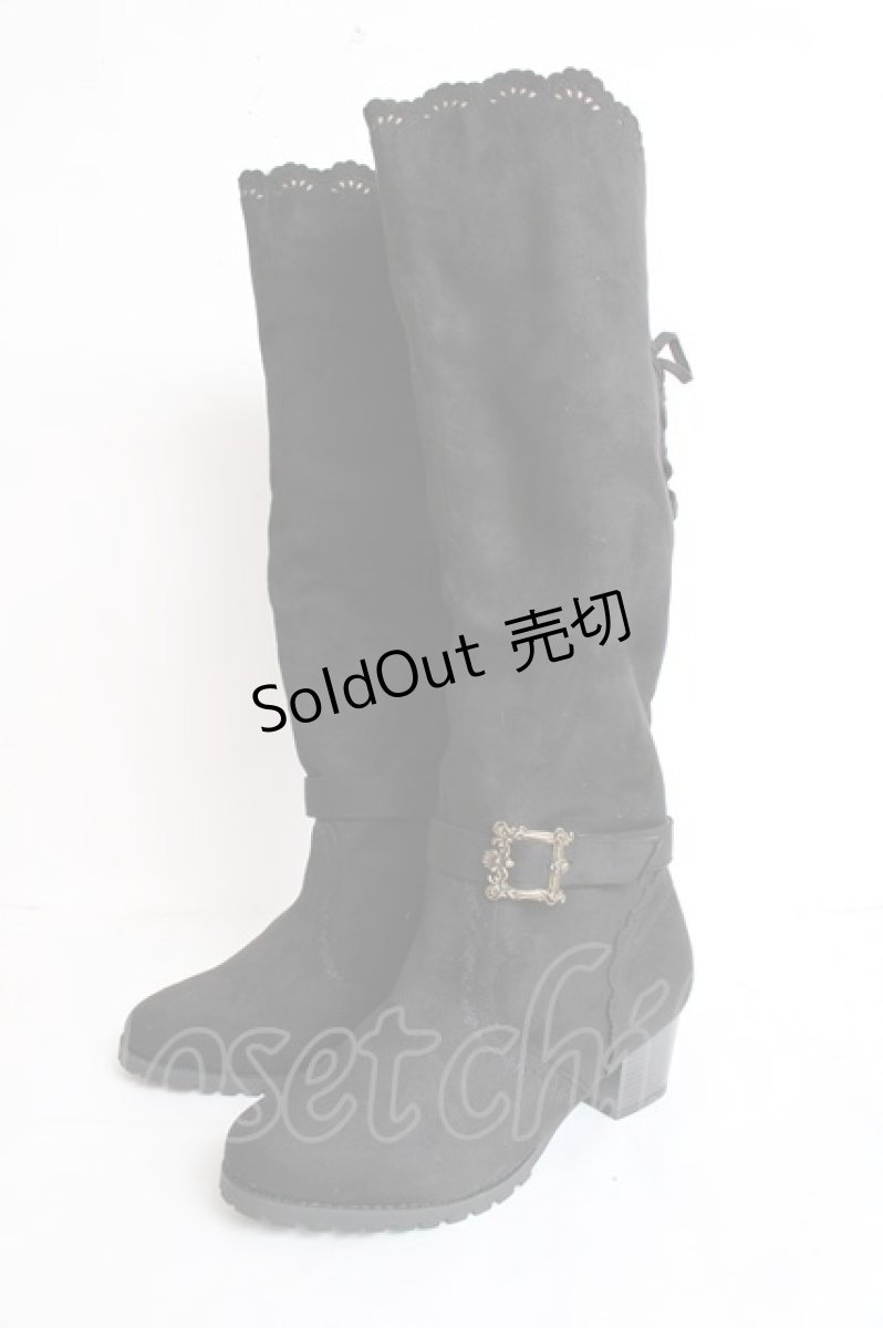 画像1: axes femme / 2WAYロングブーツ L 黒 Y-26-07-25-063-AX-SH-SZ-ZY (1)