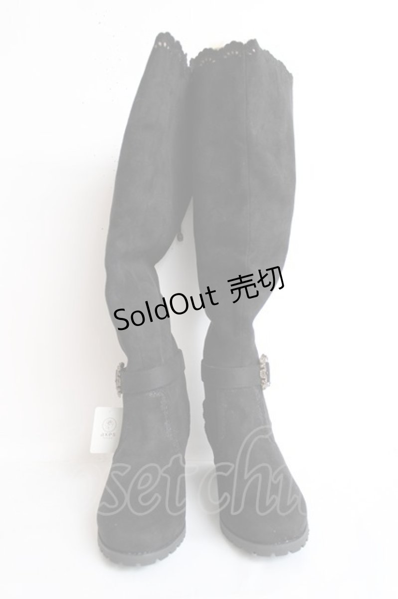 画像2: axes femme / 2WAYロングブーツ L 黒 Y-26-07-25-063-AX-SH-SZ-ZY (2)