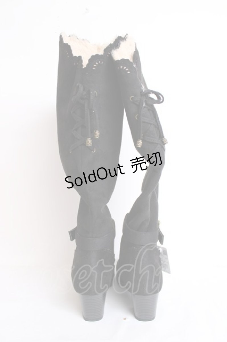 画像3: axes femme / 2WAYロングブーツ L 黒 Y-26-07-25-063-AX-SH-SZ-ZY (3)