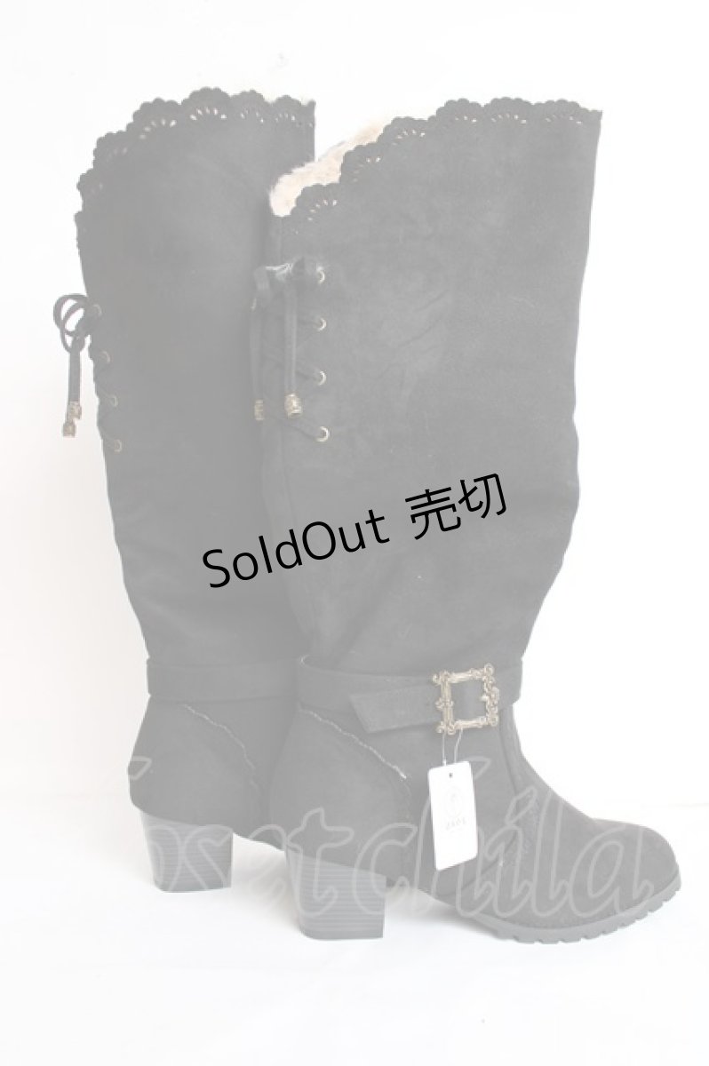 画像4: axes femme / 2WAYロングブーツ L 黒 Y-26-07-25-063-AX-SH-SZ-ZY (4)