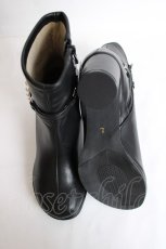 画像5: axes femme / ベルトデザインショートブーツ L 黒 Y-26-07-25-069-AX-SH-SZ-ZY (5)