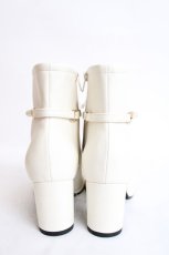 画像3: axes femme / ベルトデザインショートブーツ L 生成り Y-26-07-25-070-AX-SH-SZ-ZY (3)