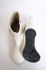 画像5: axes femme / ベルトデザインショートブーツ L 生成り Y-26-07-25-070-AX-SH-SZ-ZY (5)