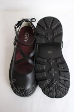 画像5: axes femme / 厚底クロスストラップシューズ L 黒 Y-26-07-25-007-AX-SH-SZ-ZY (5)
