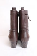 画像3: axes femme / レースアップブーツ L 茶 Y-26-07-25-074-AX-SH-SZ-ZY (3)