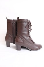 画像4: axes femme / レースアップブーツ L 茶 Y-26-07-25-074-AX-SH-SZ-ZY (4)