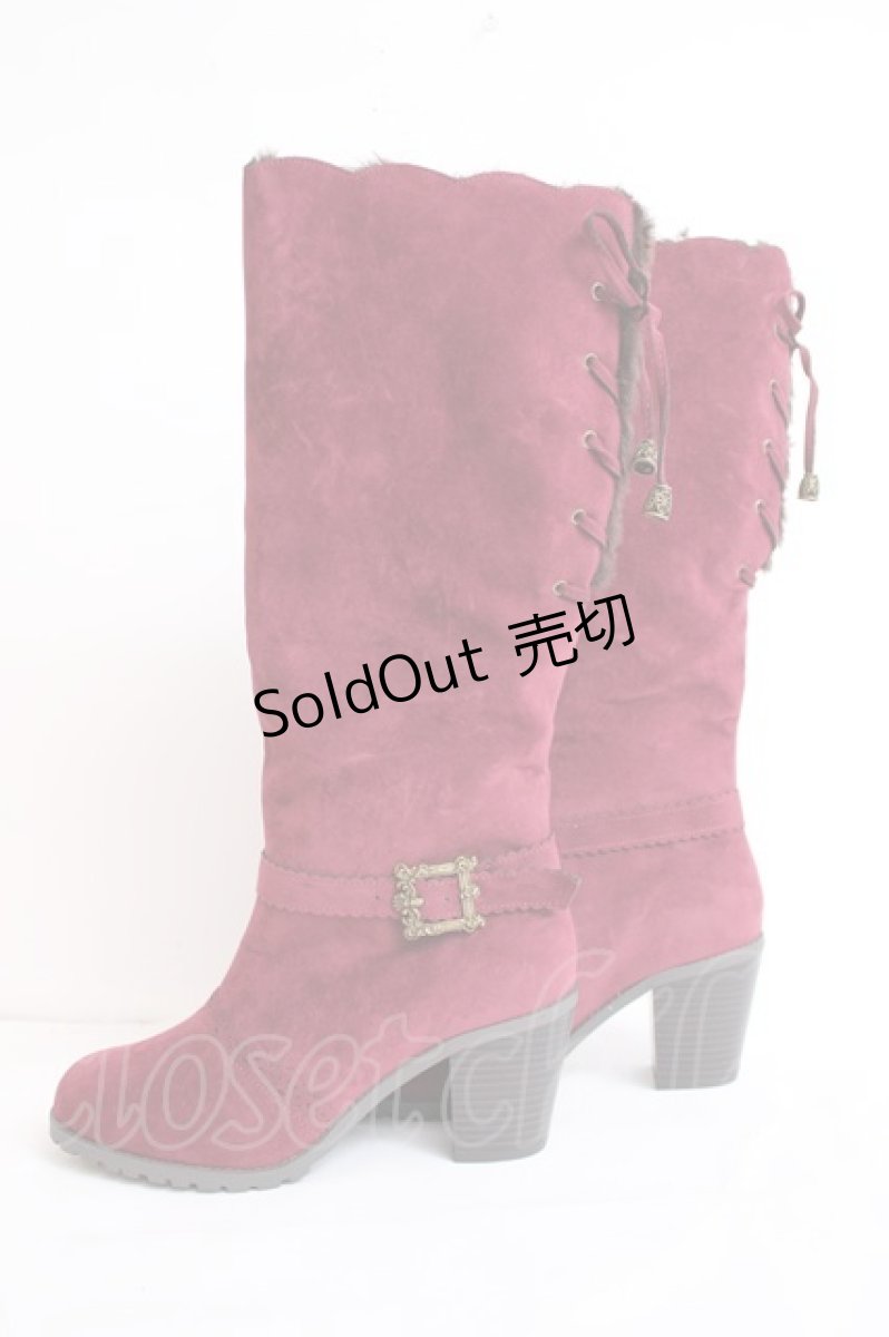 画像2: axes femme / ファー折り返し3Wayブーツ L ワイン Y-26-07-25-080-AX-SH-SZ-ZY (2)