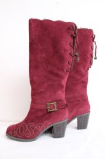 画像2: axes femme / ファー折り返し3Wayブーツ L ワイン Y-26-07-25-080-AX-SH-SZ-ZY (2)