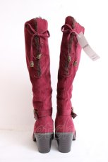 画像3: axes femme / ファー折り返し3Wayブーツ L ワイン Y-26-07-25-080-AX-SH-SZ-ZY (3)