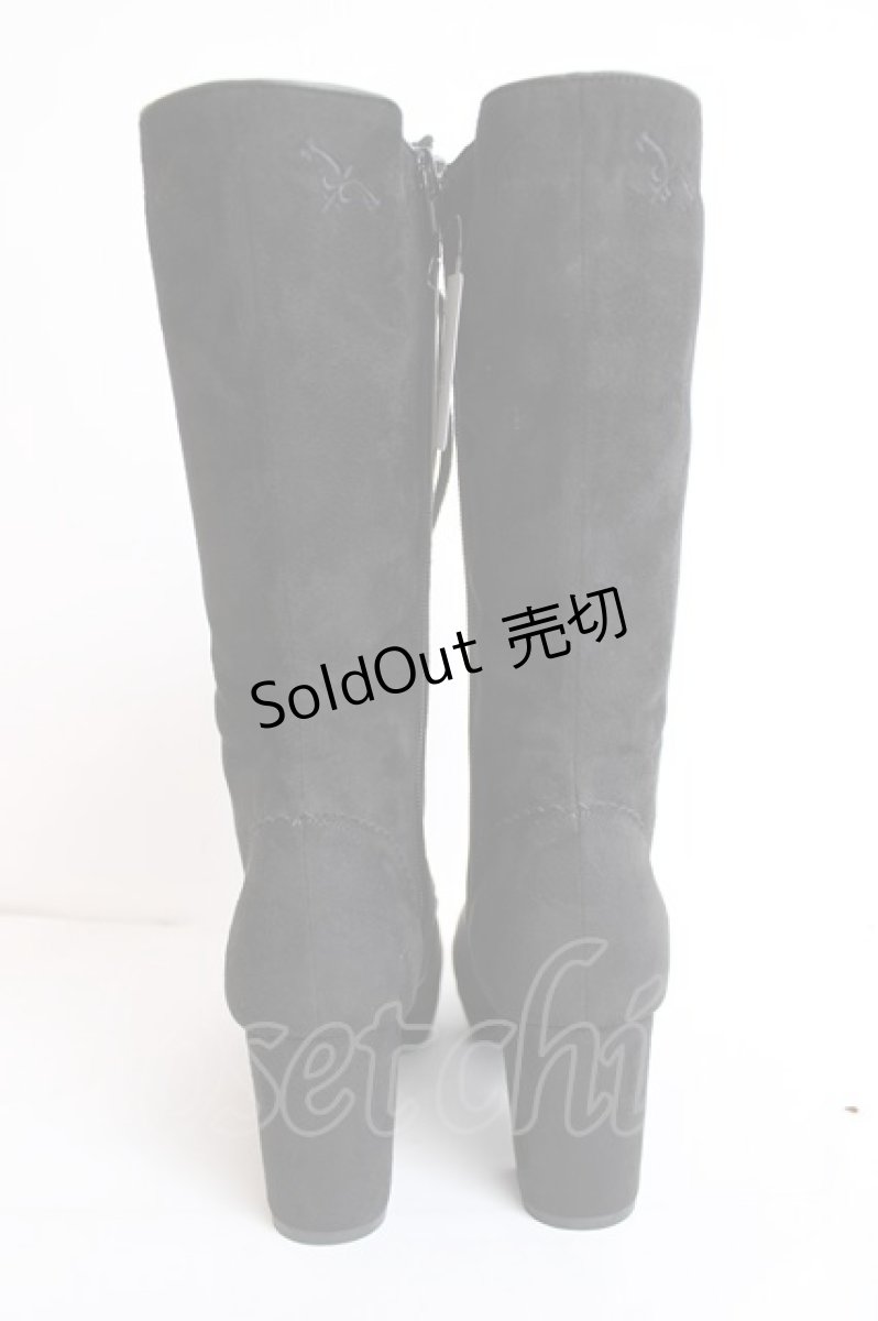 画像3: axes femme POETIQUE / 刺繍レースアップブーツ L 黒 Y-26-07-25-086-AX-SH-SZ-ZY (3)