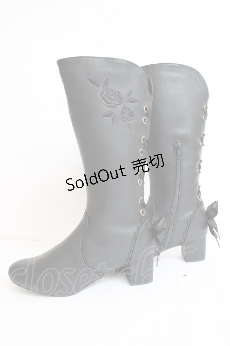 画像2: axes femme / バックレースアップブーツ M 黒 Y-26-07-25-088-AX-SH-SZ-ZY (2)