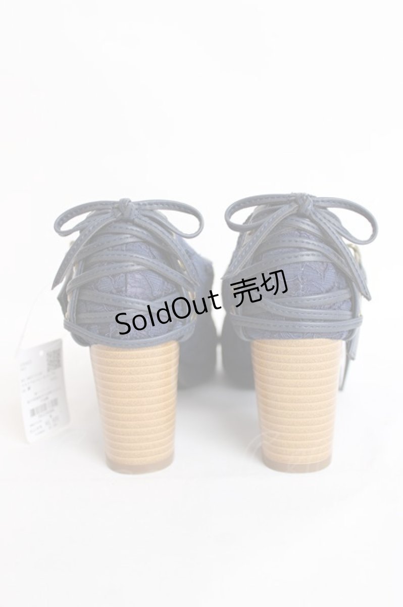 画像3: axes femme / クロスベルトレースパンプス L 紺 Y-26-07-25-010-AX-SH-SZ-ZT0921S (3)