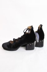 画像2: axes femme kawaii / レースアップバレエパンプス L 黒 Y-26-07-25-013-AX-SK-SZ-ZY (2)